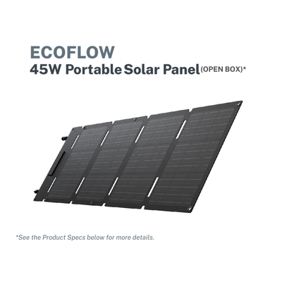 EcoFlow 45W Portable Solar Panel (Open Box)